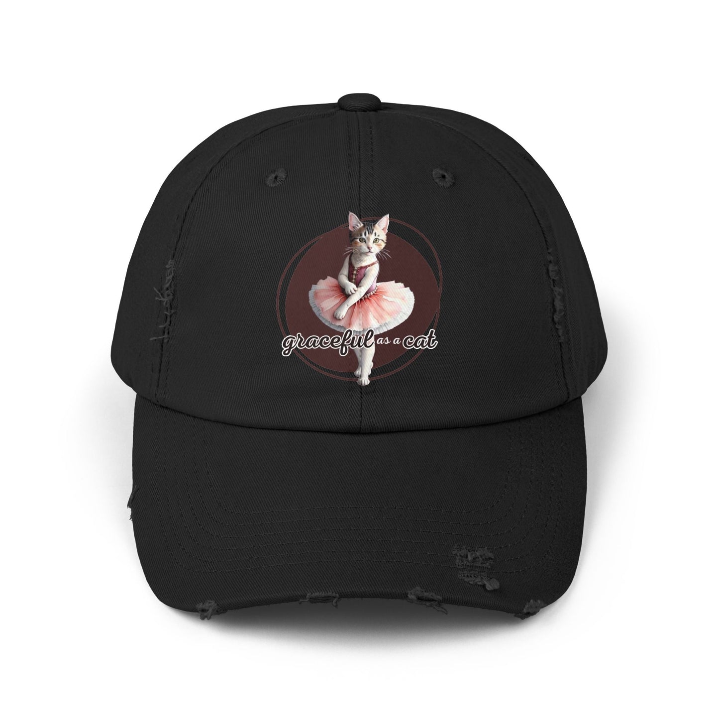 Gorra Distressed Unisex - 'Graciosa como un Gato'