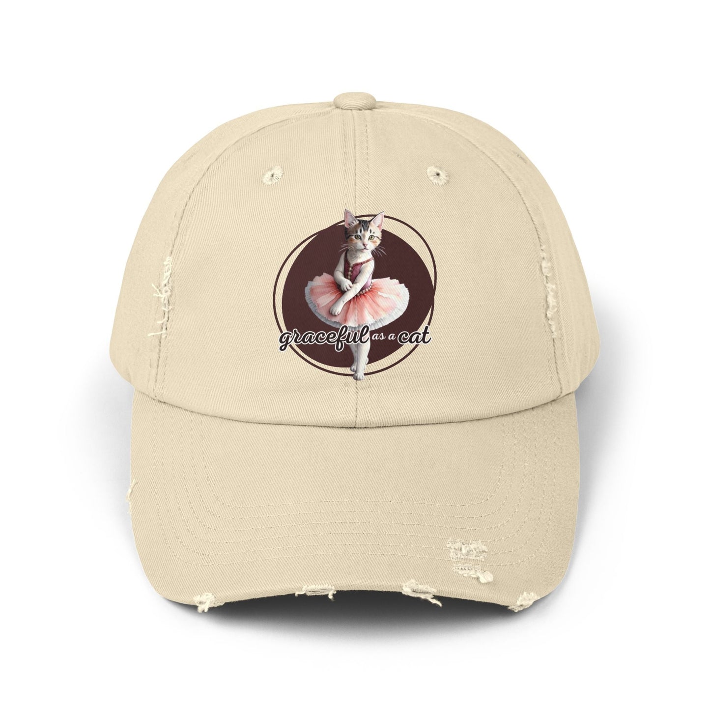 Gorra Distressed Unisex - 'Graciosa como un Gato'