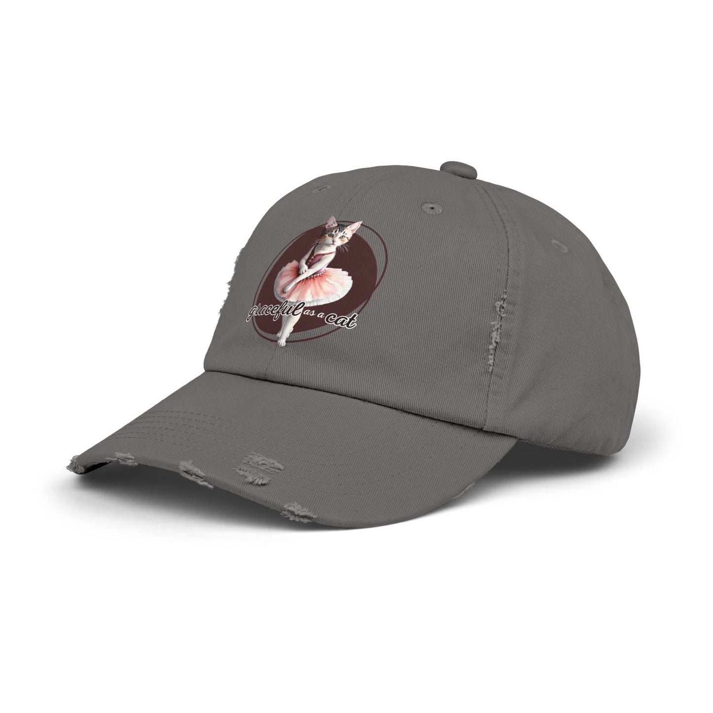 Gorra Distressed Unisex - 'Graciosa como un Gato'