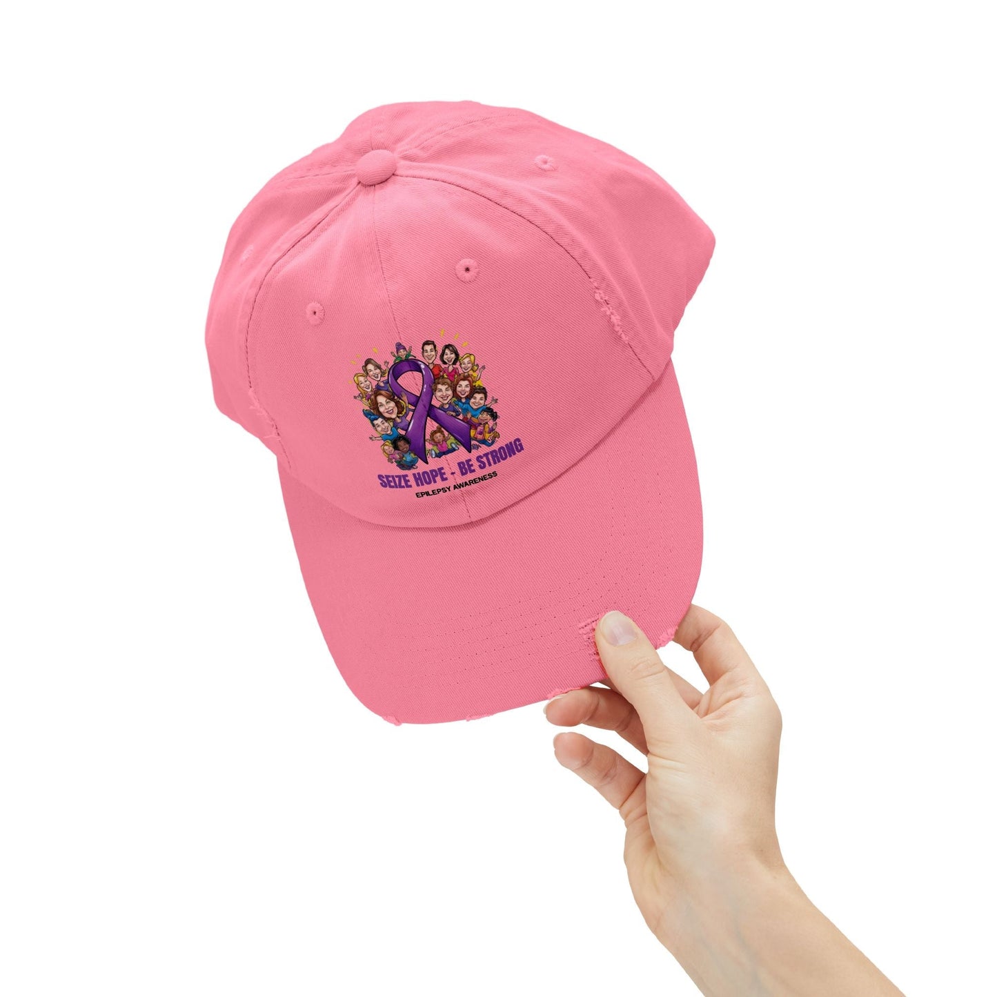 Gorra Distressed Unisex - Aprovecha la Esperanza, Sé Fuerte