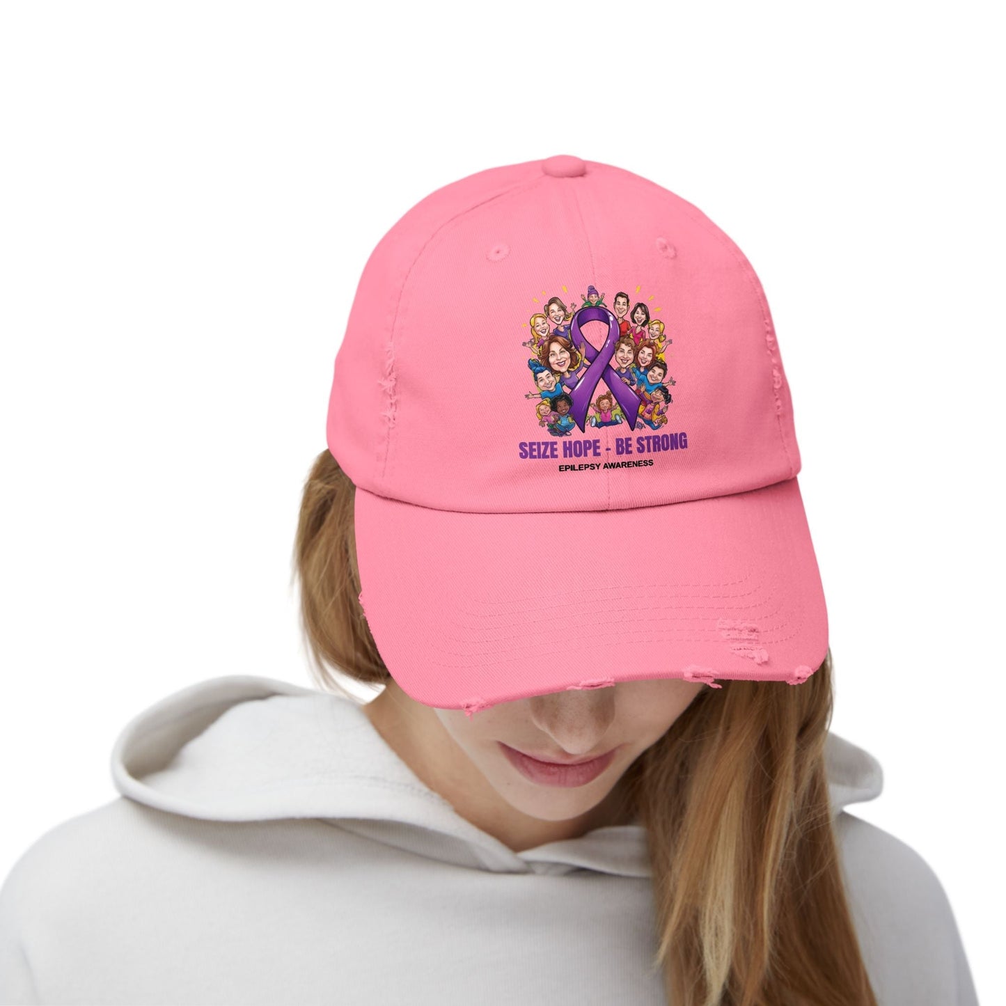 Gorra Distressed Unisex - Aprovecha la Esperanza, Sé Fuerte