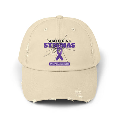 Unisex Vintage-Inspired Distressed Cap - Advocate for Epilepsy Awareness - Korvel