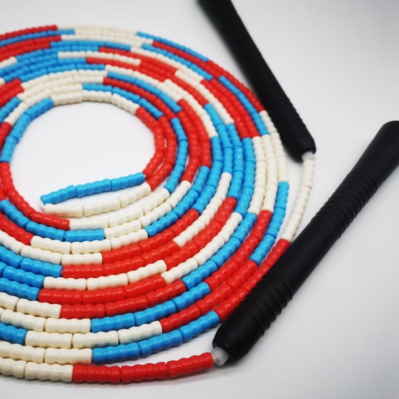 Adjustable PVC Beaded Jump Rope for Fitness Training