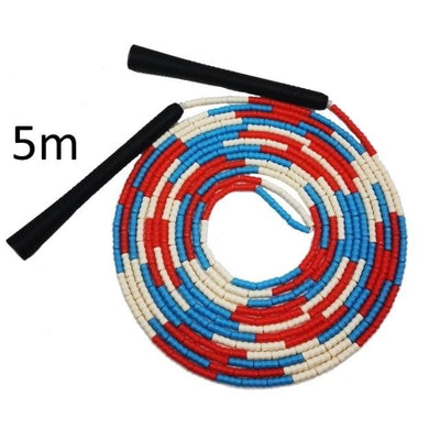 Corde à sauter en PVC ajustable avec perles pour l'entraînement fitness