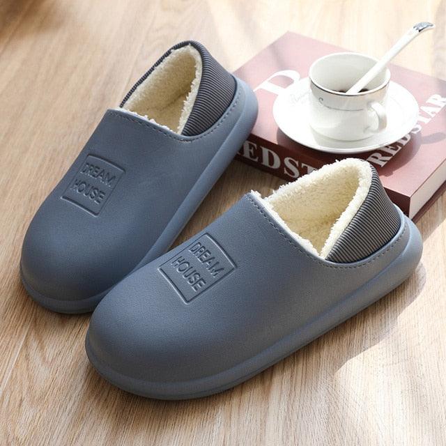 Unisex Plush Lined Winter Clogs - Comfortable Indoor & Outdoor Slippers