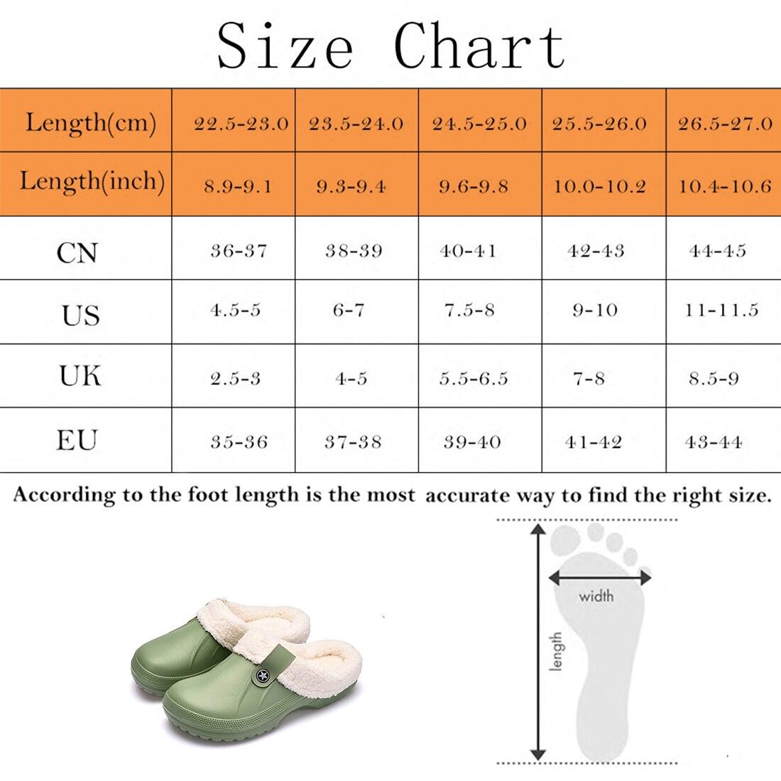 Unisex Plush Lined Winter Clogs - Comfortable Indoor & Outdoor Slippers