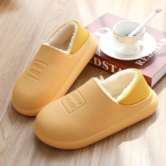 Unisex Plush Lined Winter Clogs - Comfortable Indoor & Outdoor Slippers
