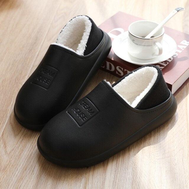 Unisex Plush Lined Winter Clogs - Comfortable Indoor & Outdoor Slippers