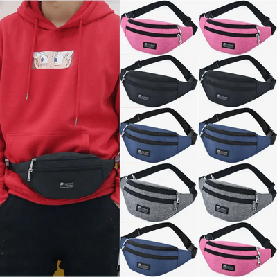 Unisex Retro Fanny Pack - Unique Design Adjustable Waist Bag