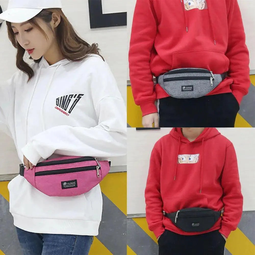 Sac banane rétro unisexe - Sac à taille ajustable au design unique