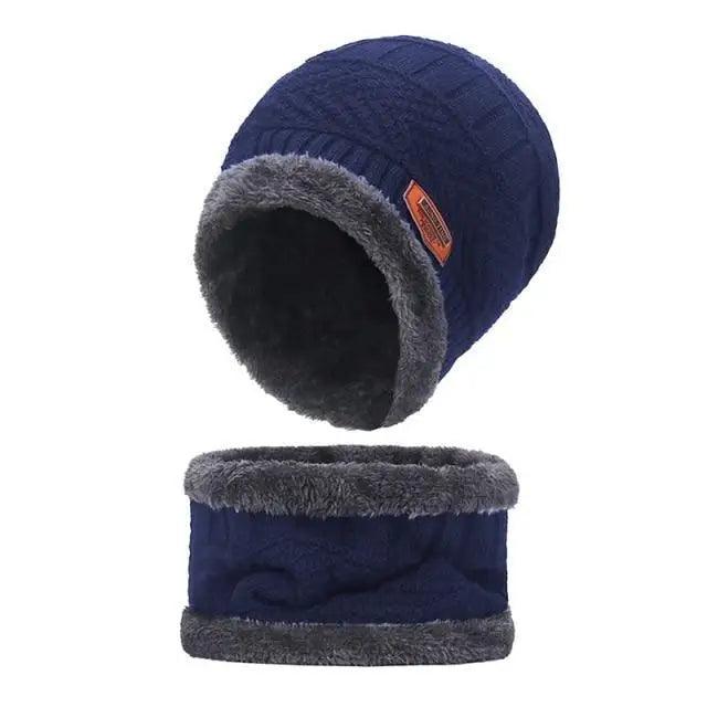Stylish Unisex Winter Beanie and Scarf Set - Warm, Breathable, and Versatile - Korvel