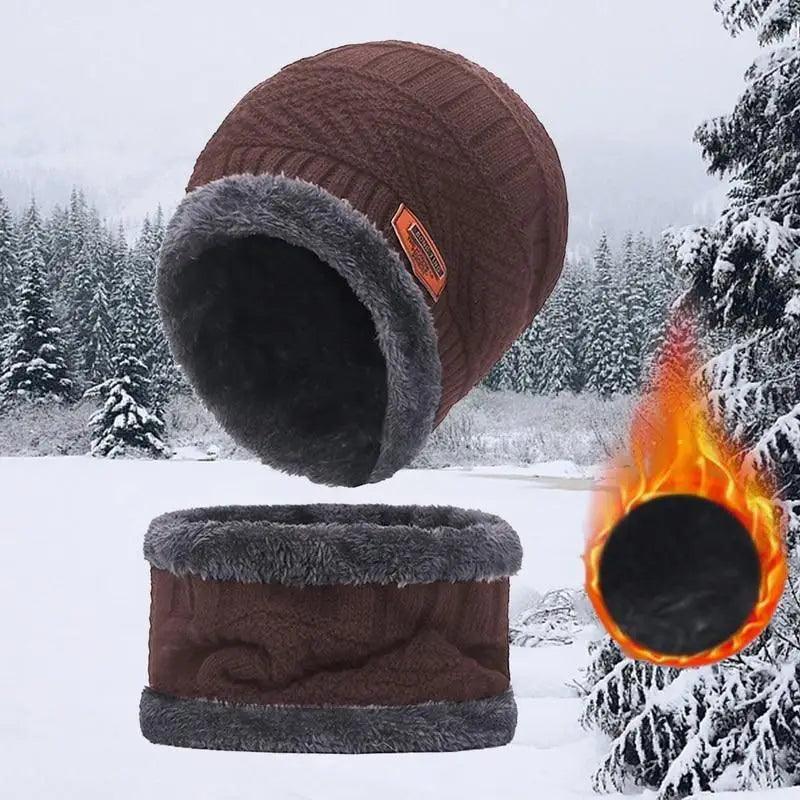 Stylish Unisex Winter Beanie and Scarf Set - Warm, Breathable, and Versatile - Korvel