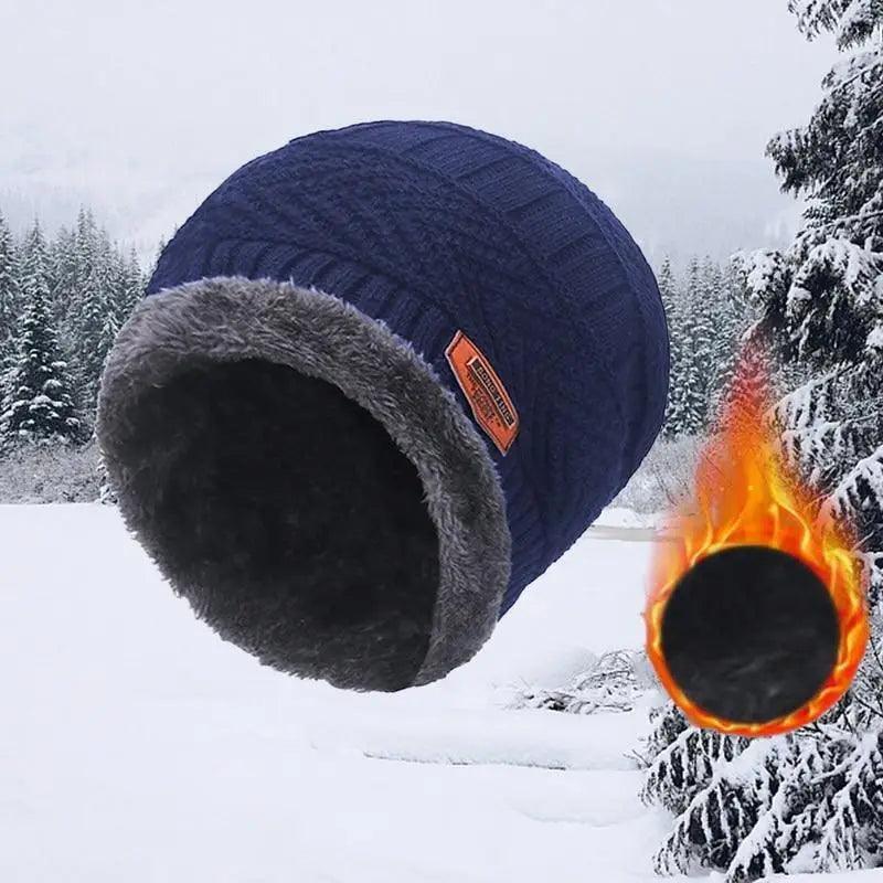 Stylish Unisex Winter Beanie and Scarf Set - Warm, Breathable, and Versatile - Korvel