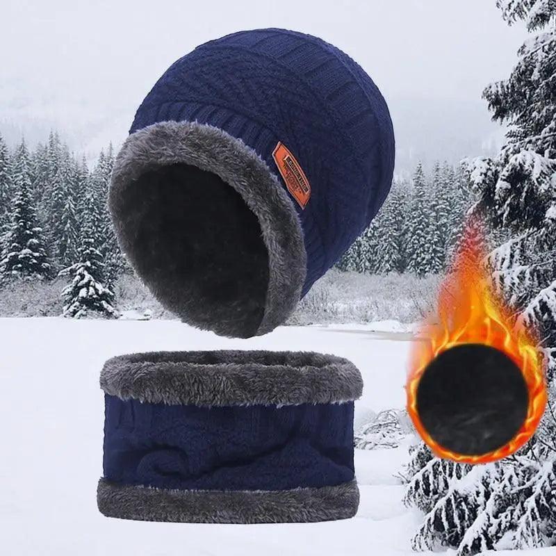 Stylish Unisex Winter Beanie and Scarf Set - Warm, Breathable, and Versatile - Korvel