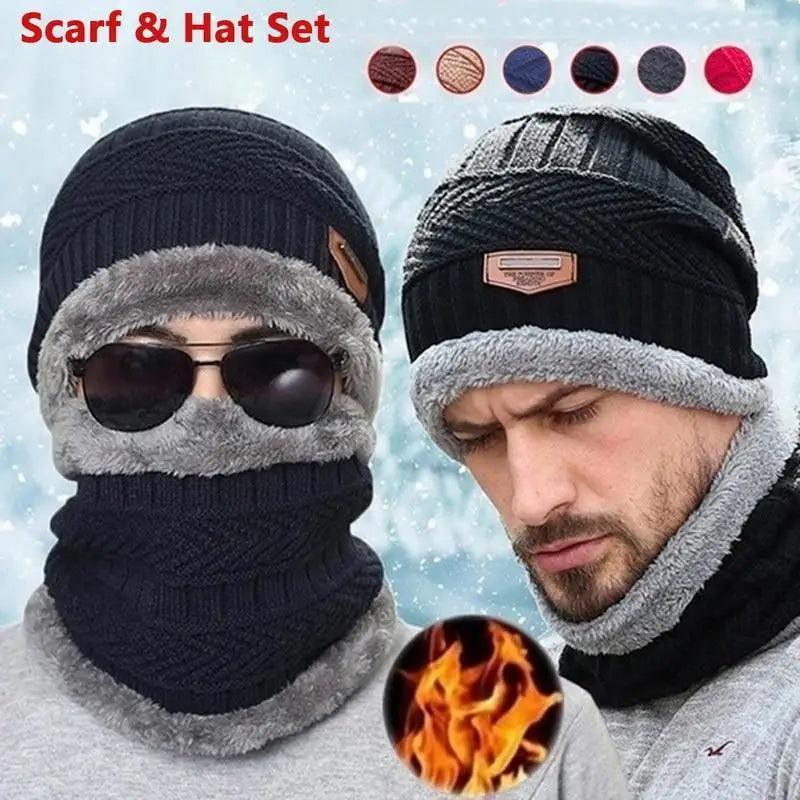 Stylish Unisex Winter Beanie and Scarf Set - Warm, Breathable, and Versatile - Korvel