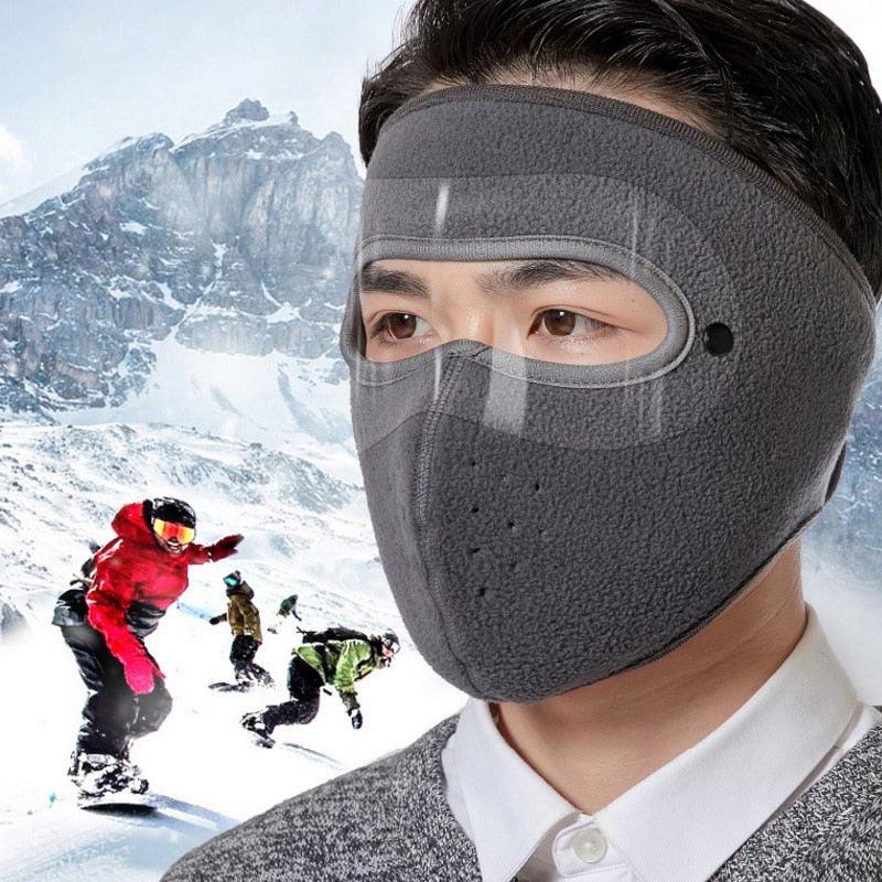 Unisex Winter Warm Mask with Fleece Scarf and Goggles