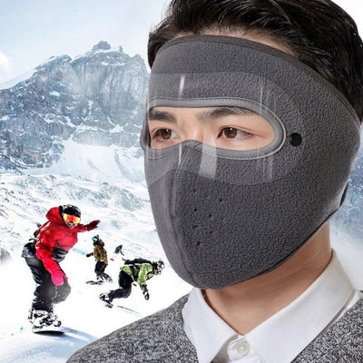 Unisex Winter Warm Mask with Fleece Scarf and Goggles