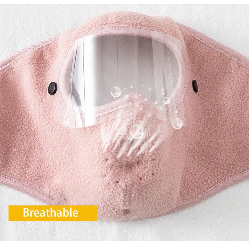 Unisex Winter Warm Mask with Fleece Scarf and Goggles