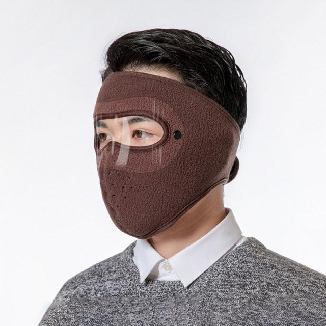 Unisex Winter Warm Mask with Fleece Scarf and Goggles