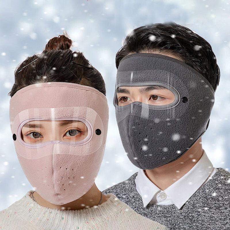 Unisex Winter Warm Mask with Fleece Scarf and Goggles