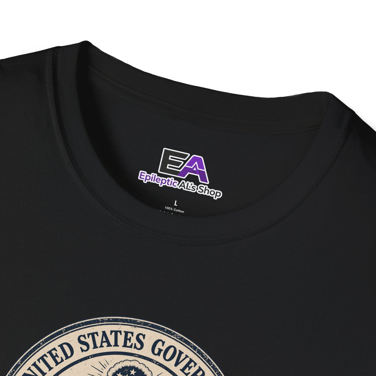 T-shirt avec le sceau du gouvernement des États-Unis - T-shirt en coton premium