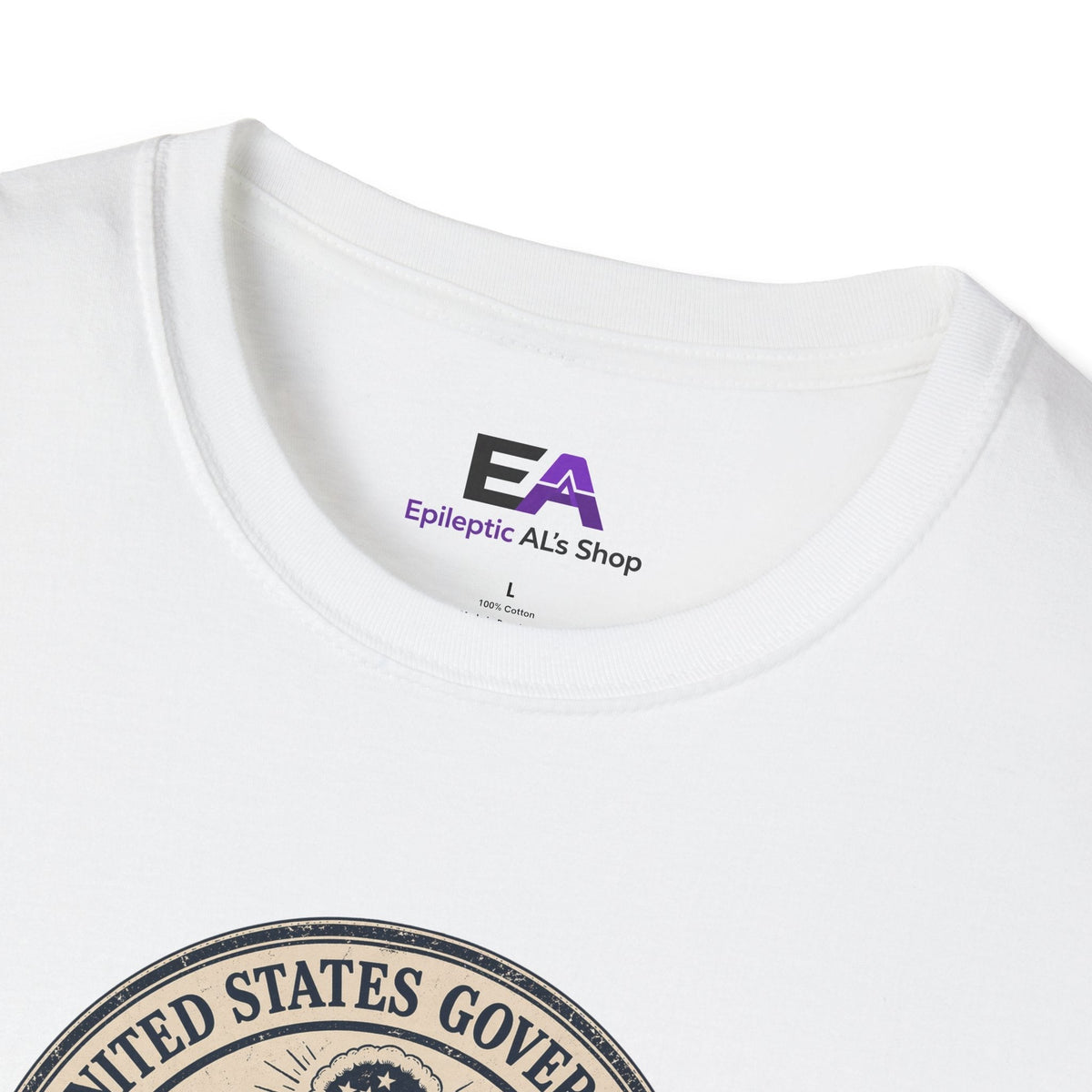 T-shirt avec le sceau du gouvernement des États-Unis - T-shirt en coton premium