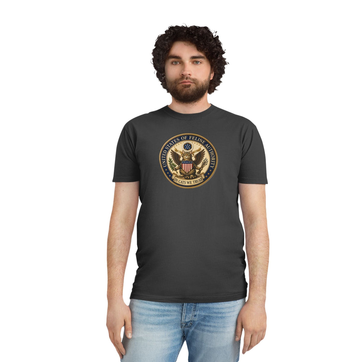 T-shirt Vintage Seal de l'Autorité Féline des États-Unis