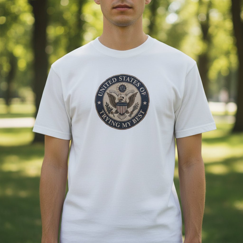 Estados Unidos de Intentar Dar lo Mejor Camiseta Teñida en Prenda