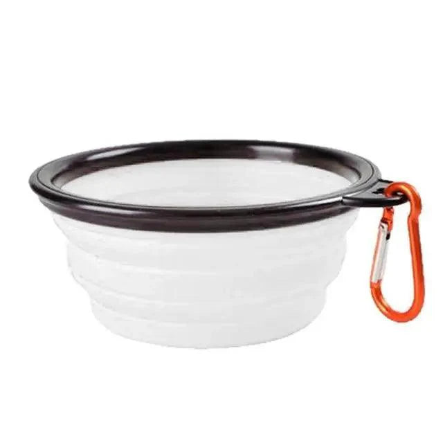 Collapsible Silicone Dog Bowl - Portable Travel Feeder