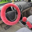 Chic Plush Fur Steering Wheel Cover Set - Cozy & Stylish Car Accessory - Korvel