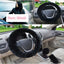 Chic Plush Fur Steering Wheel Cover Set - Cozy & Stylish Car Accessory - Korvel