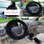 Chic Plush Fur Steering Wheel Cover Set - Cozy & Stylish Car Accessory - Korvel