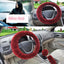 Chic Plush Fur Steering Wheel Cover Set - Cozy & Stylish Car Accessory - Korvel