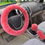 Chic Plush Fur Steering Wheel Cover Set - Cozy & Stylish Car Accessory - Korvel