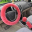 Chic Plush Fur Steering Wheel Cover Set - Cozy & Stylish Car Accessory - Korvel