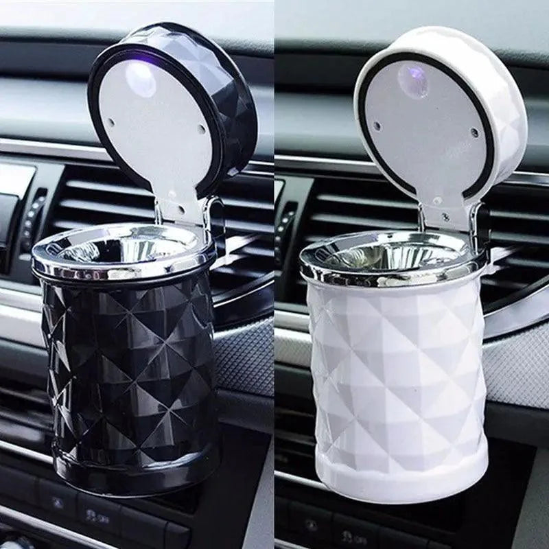 Cenicero de coche LED de lujo - Portátil y elegante