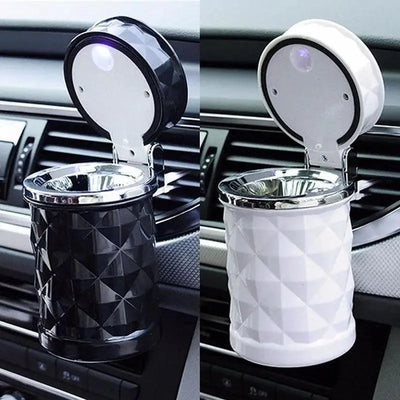 Luxurious LED Light Car Ashtray - Portable & Stylish