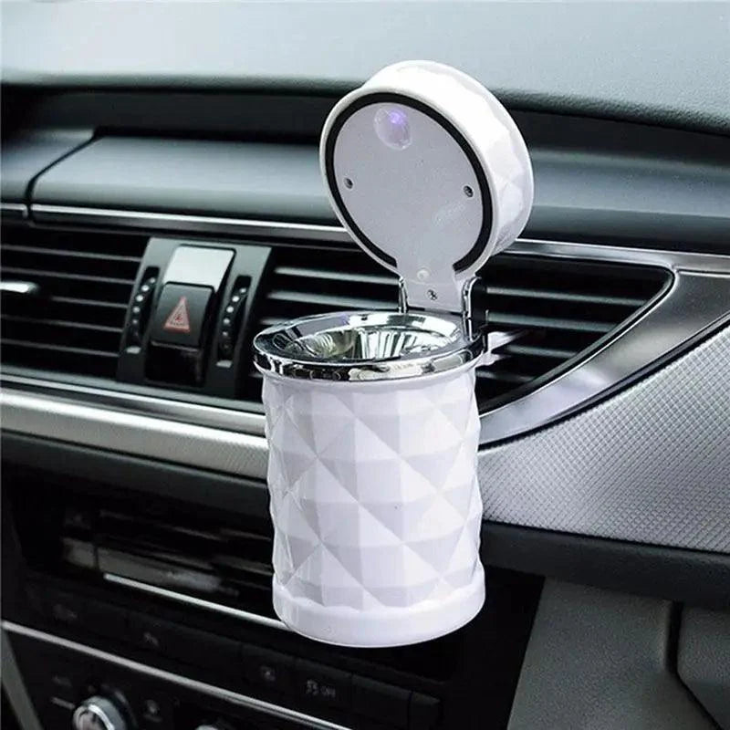 Cenicero de coche LED de lujo - Portátil y elegante