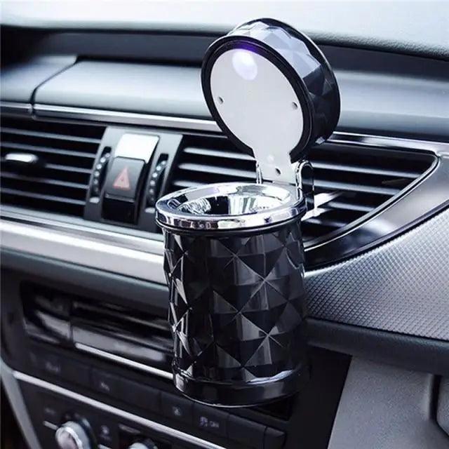 Cenicero de coche LED de lujo - Portátil y elegante