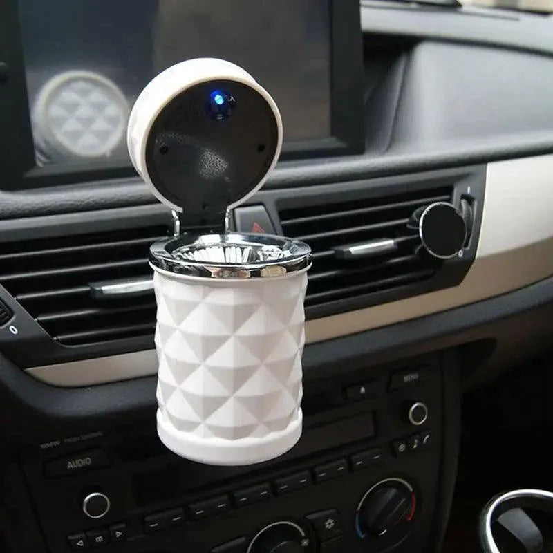Cenicero de coche LED de lujo - Portátil y elegante