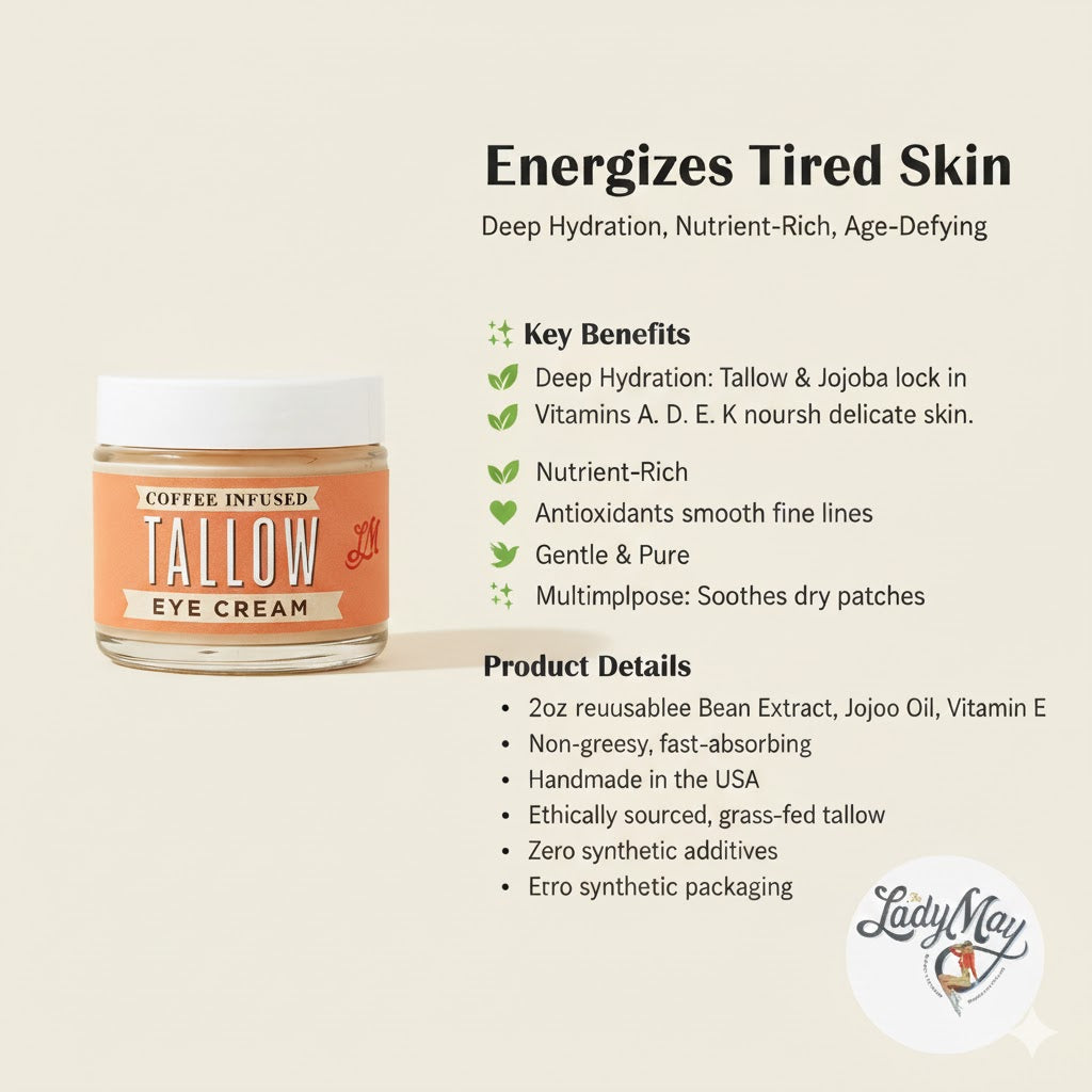 Crema para Ojos de Tallow Infundida con Café Lady May