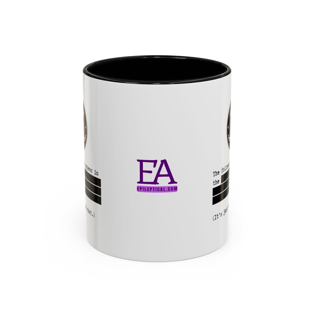 Taza de Café de Documentos Desclasificados – Diseño de Sátira Política