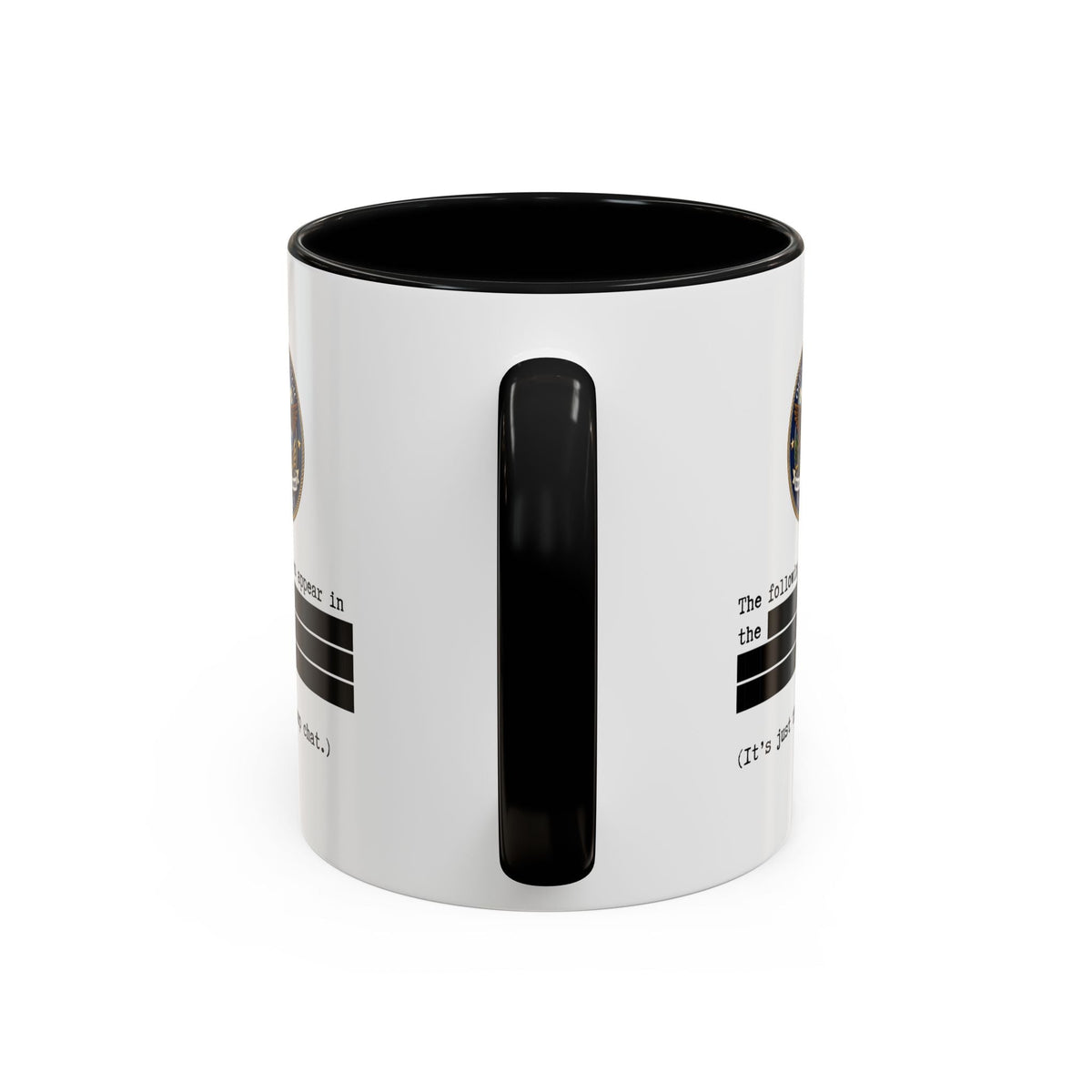 Taza de Café de Documentos Desclasificados – Diseño de Sátira Política