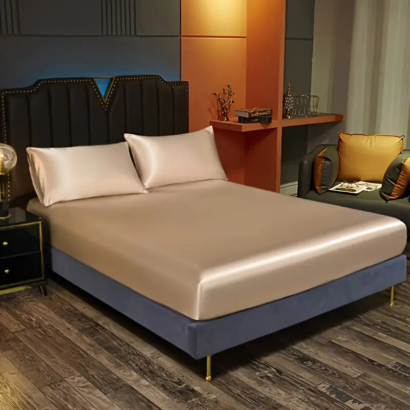 Juego de ropa de cama de satén lujoso para una comodidad elegante