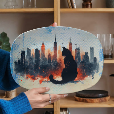 Plat de service collectible Urban Cat