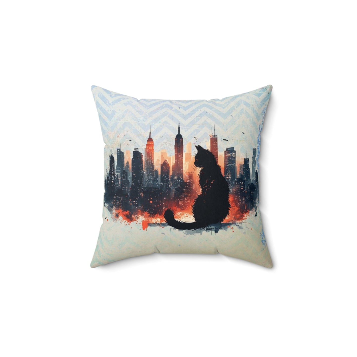 Urban Kitty Decorative Pillow for Cozy Home Decor