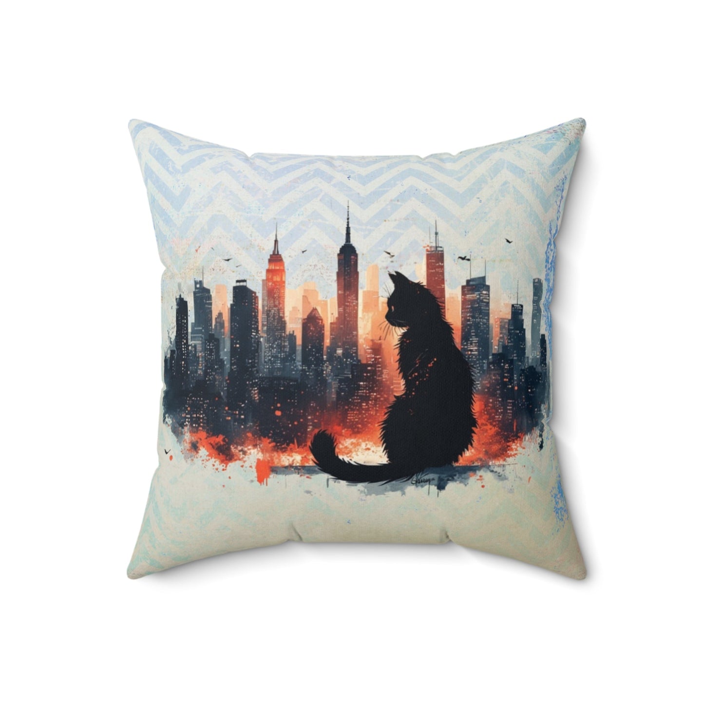 Urban Kitty Decorative Pillow for Cozy Home Decor
