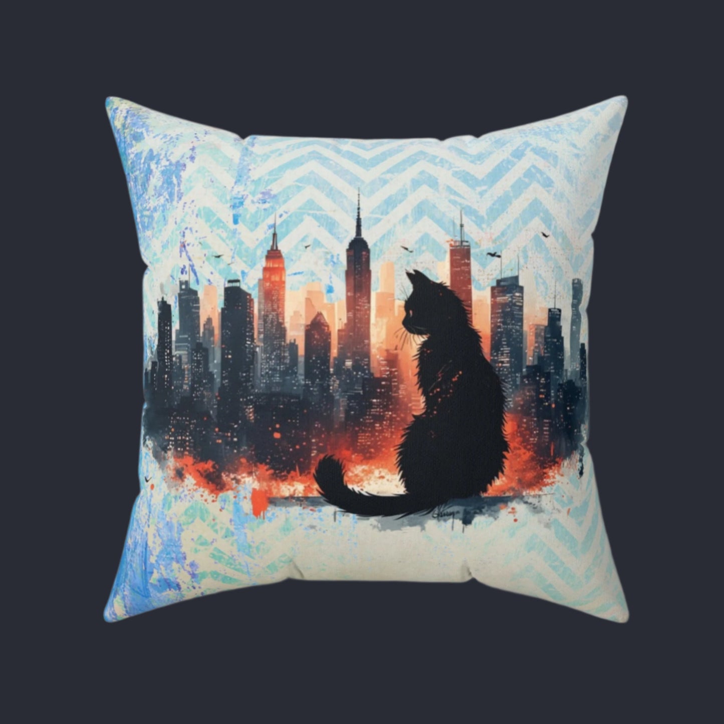 Urban Kitty Decorative Pillow for Cozy Home Decor