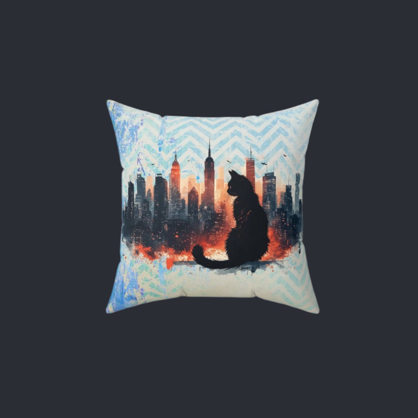 Urban Kitty Decorative Pillow for Cozy Home Decor