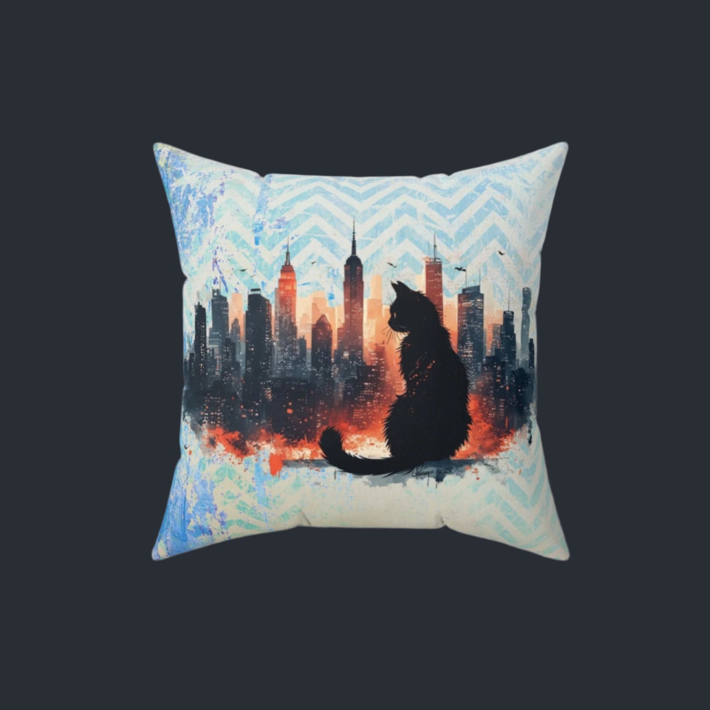 Urban Kitty Decorative Pillow for Cozy Home Decor